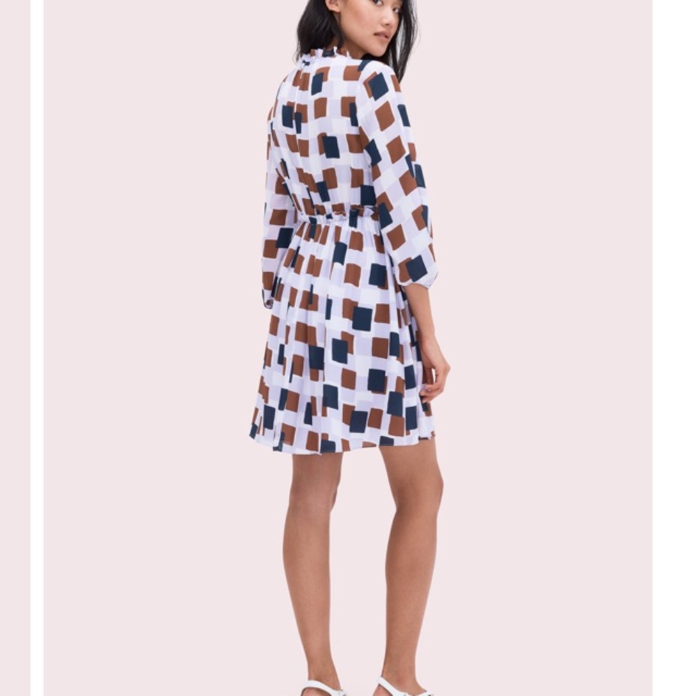 🆕 Kate Spade Geo Squares Mini Dress